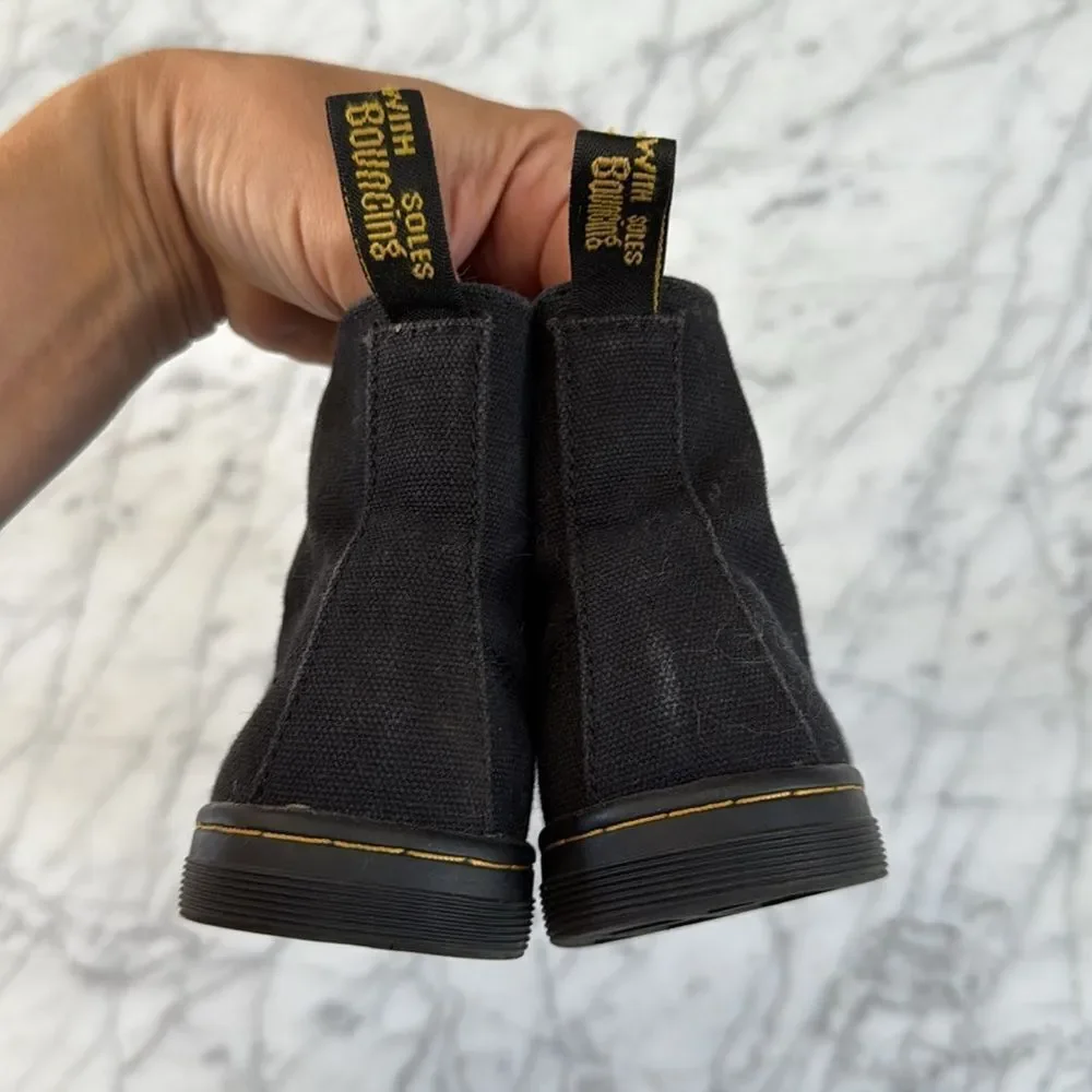 Dr Martens Canvas Casual Boot Sz 11 Toddler Side Zip